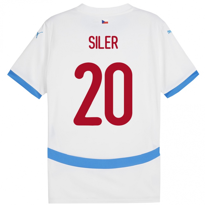 ילדים כדורגל צ'כיה Radek Siler #20 לבן הרחק ג'רזי 24-26