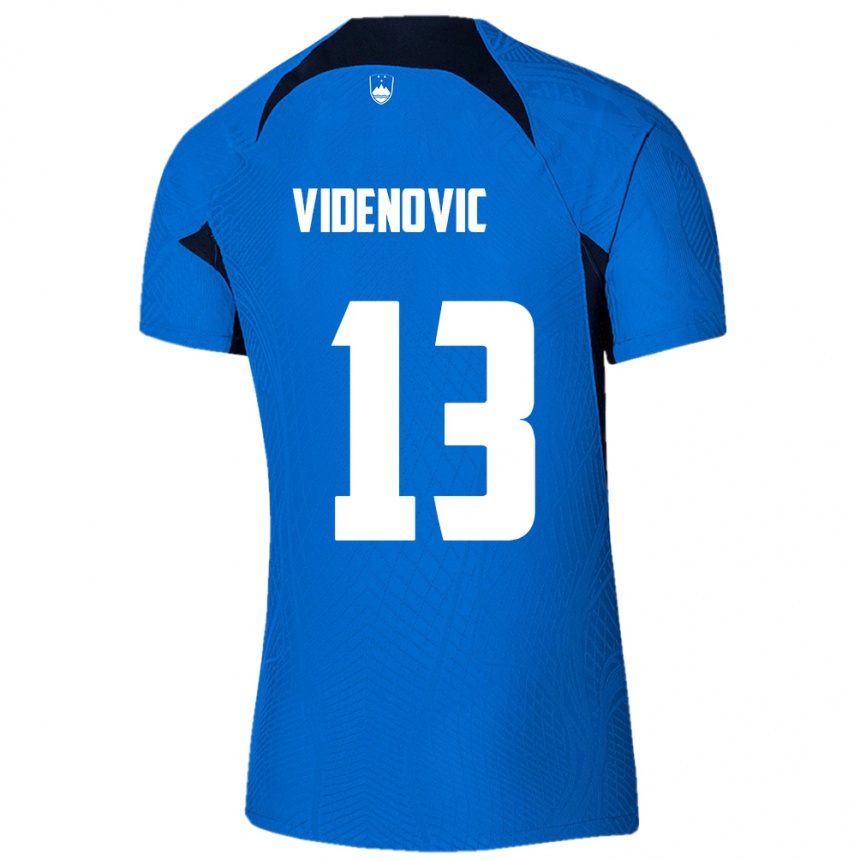 ילדים כדורגל סלובניה Denis Videnovic #13 כְּחוֹל הרחק ג'רזי 24-26