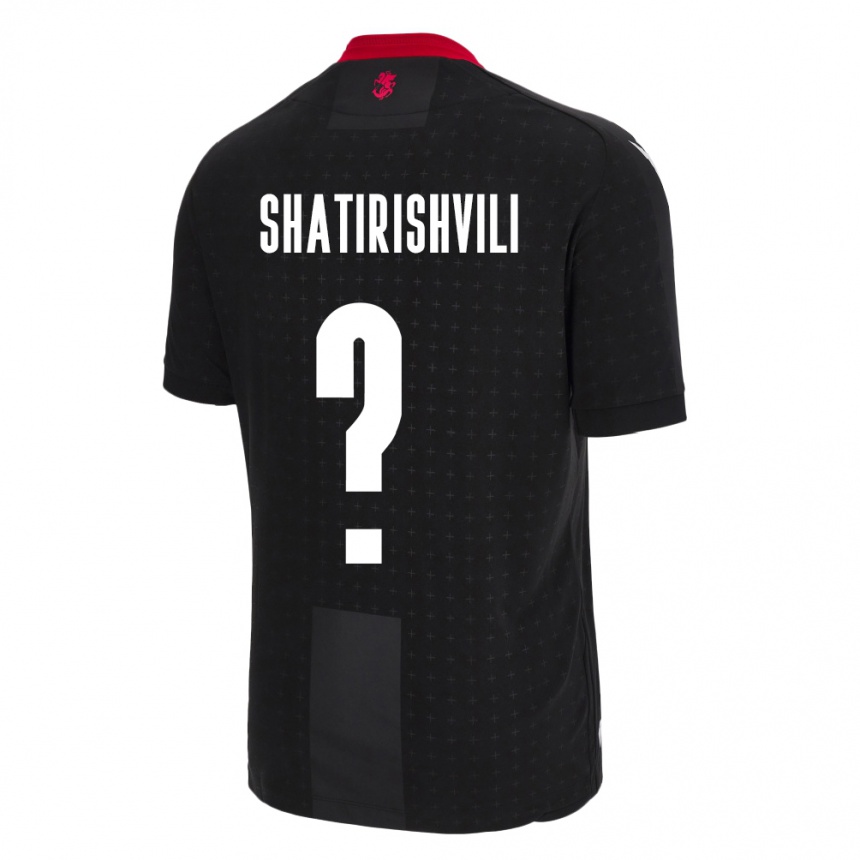 ילדים כדורגל גאורגיה Mate Shatirishvili #0 שָׁחוֹר הרחק ג'רזי 24-26