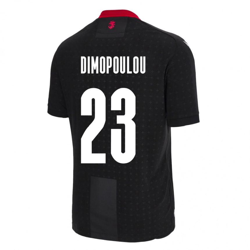 ילדים כדורגל גאורגיה Salomi Dimopoulou #23 שָׁחוֹר הרחק ג'רזי 24-26