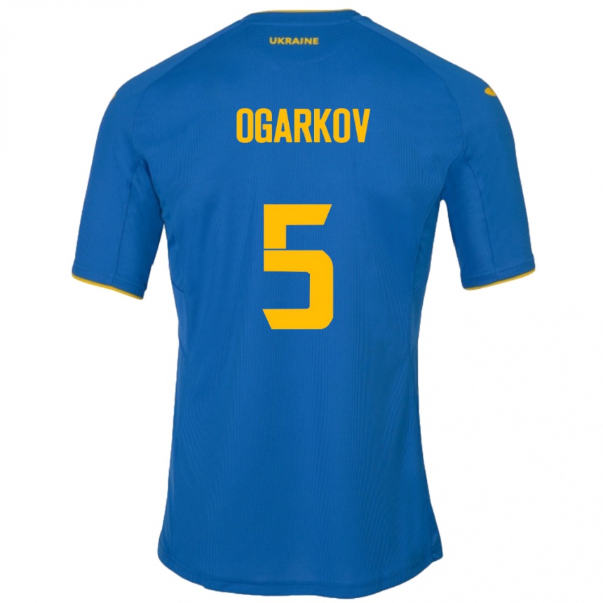 ילדים כדורגל אוקראינה Mykola Ogarkov #5 כְּחוֹל הרחק ג'רזי 24-26