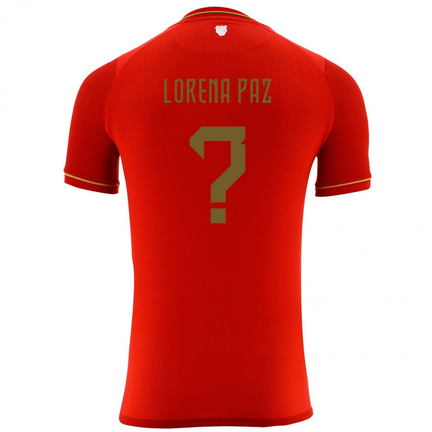 ילדים כדורגל בוליביה Karla Lorena Paz #0 אָדוֹם הרחק ג'רזי 24-26