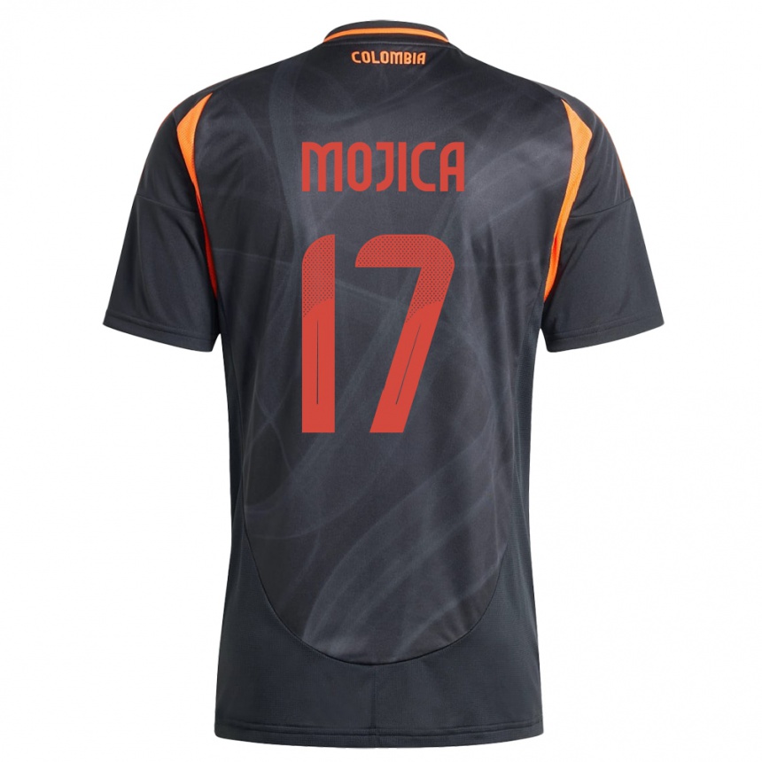 ילדים כדורגל קולומביה Johan Mojica #17 שָׁחוֹר הרחק ג'רזי 24-26