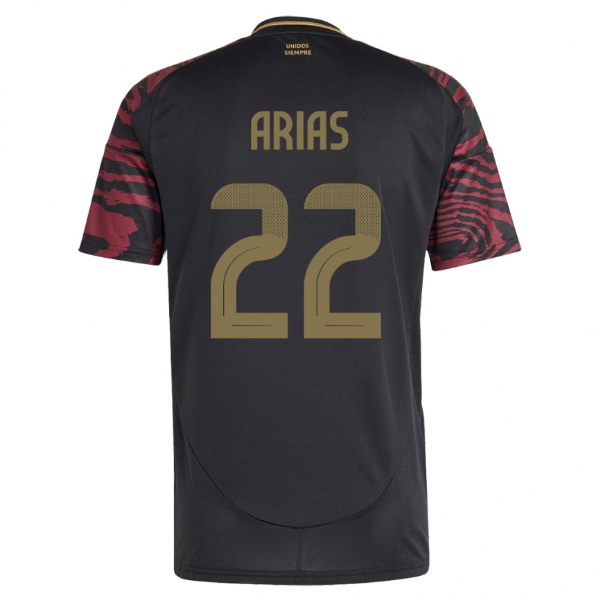 ילדים כדורגל פרו Brian Arias #22 שָׁחוֹר הרחק ג'רזי 24-26