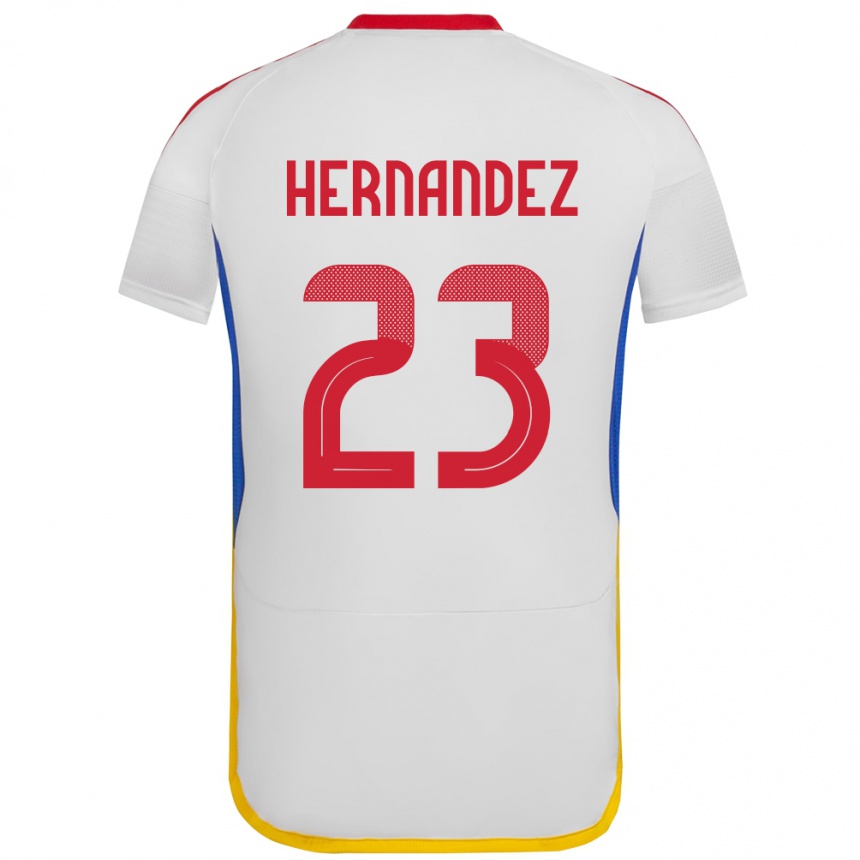 ילדים כדורגל ונצואלה Luifer Hernández #23 לבן הרחק ג'רזי 24-26