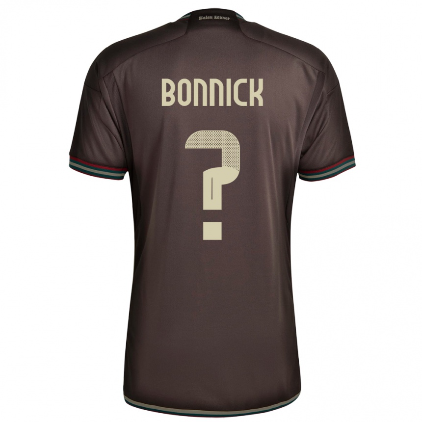 ילדים כדורגל ג'מייקה Sheyenne Bonnick #0 חום לילה הרחק ג'רזי 24-26
