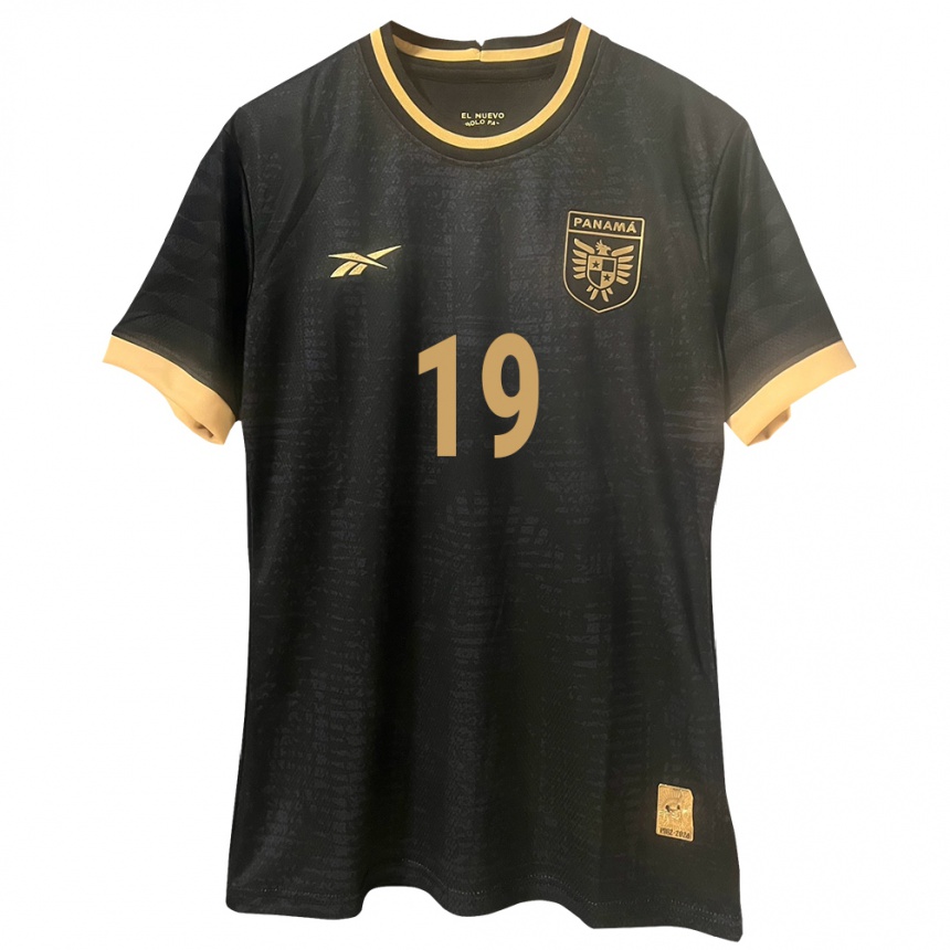 ילדים כדורגל פנמה Kahir Tovares #19 שָׁחוֹר הרחק ג'רזי 24-26