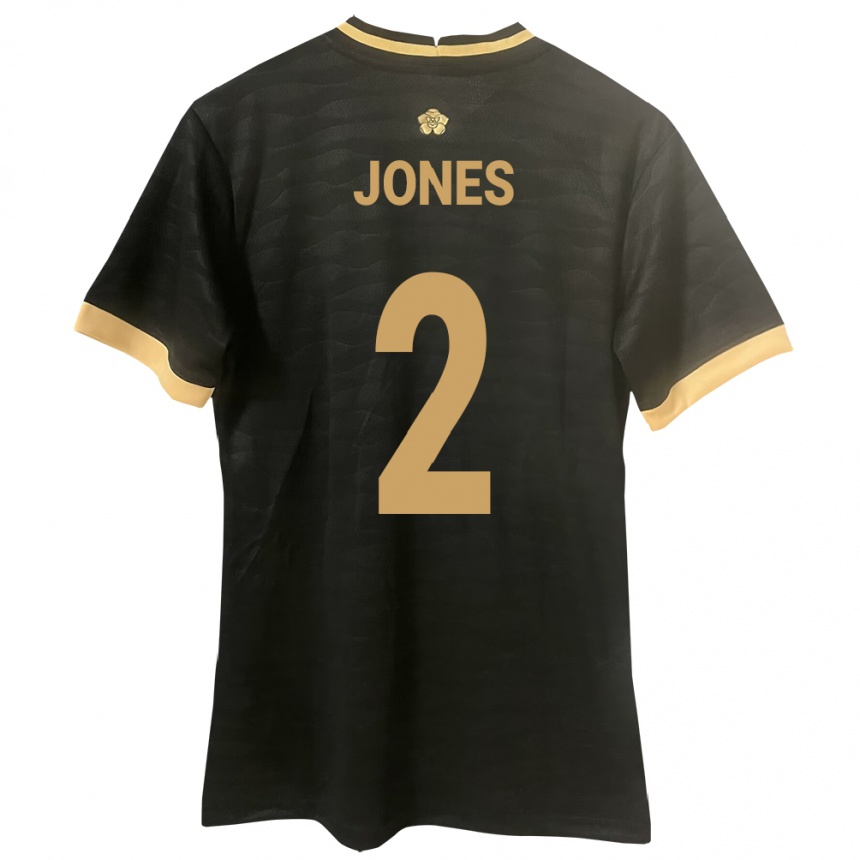 ילדים כדורגל פנמה Joseph Jones #2 שָׁחוֹר הרחק ג'רזי 24-26