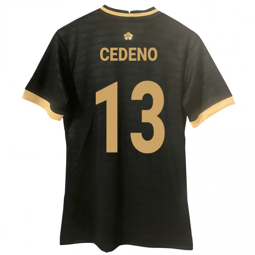 ילדים כדורגל פנמה Edward Cedeño #13 שָׁחוֹר הרחק ג'רזי 24-26