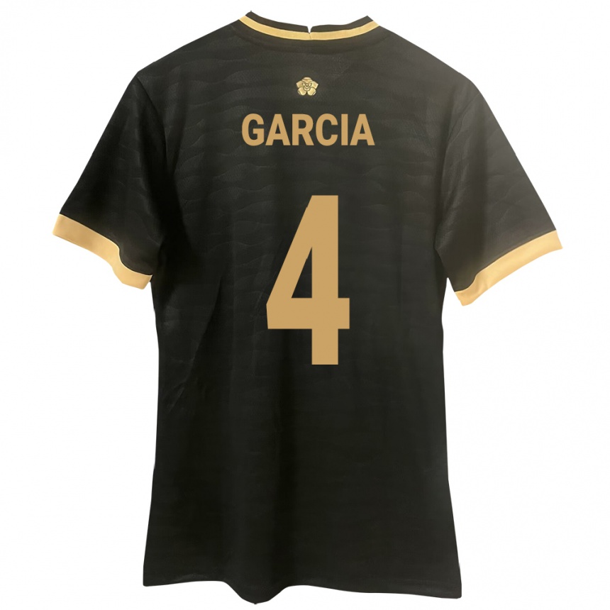 ילדים כדורגל פנמה Giancarlos García #4 שָׁחוֹר הרחק ג'רזי 24-26