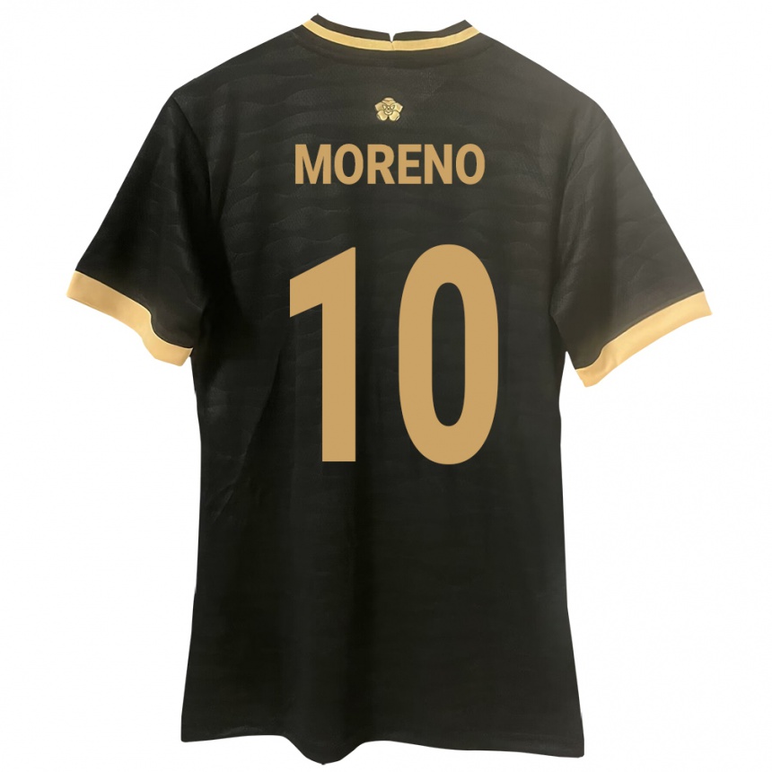 ילדים כדורגל פנמה Éric Moreno #10 שָׁחוֹר הרחק ג'רזי 24-26