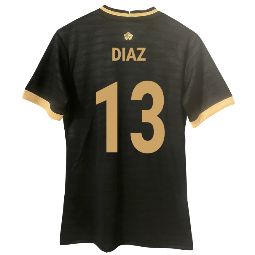 ילדים כדורגל פנמה Érick Díaz #13 שָׁחוֹר הרחק ג'רזי 24-26