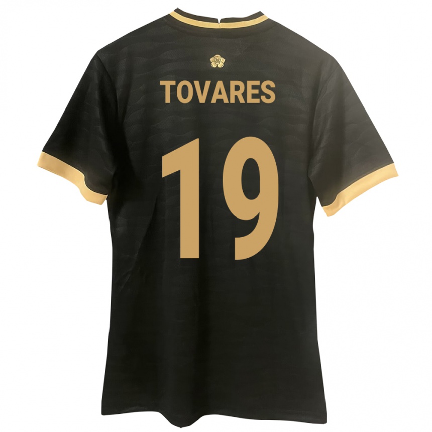 ילדים כדורגל פנמה Kahir Tovares #19 שָׁחוֹר הרחק ג'רזי 24-26