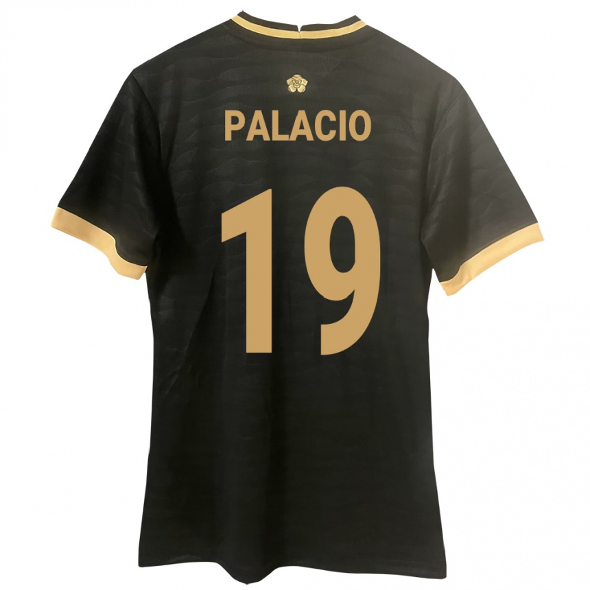 ילדים כדורגל פנמה Yarelis Palacio #19 שָׁחוֹר הרחק ג'רזי 24-26