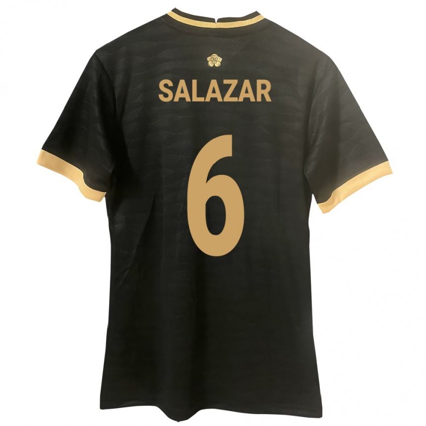 ילדים כדורגל פנמה Deysiré Salazar #6 שָׁחוֹר הרחק ג'רזי 24-26