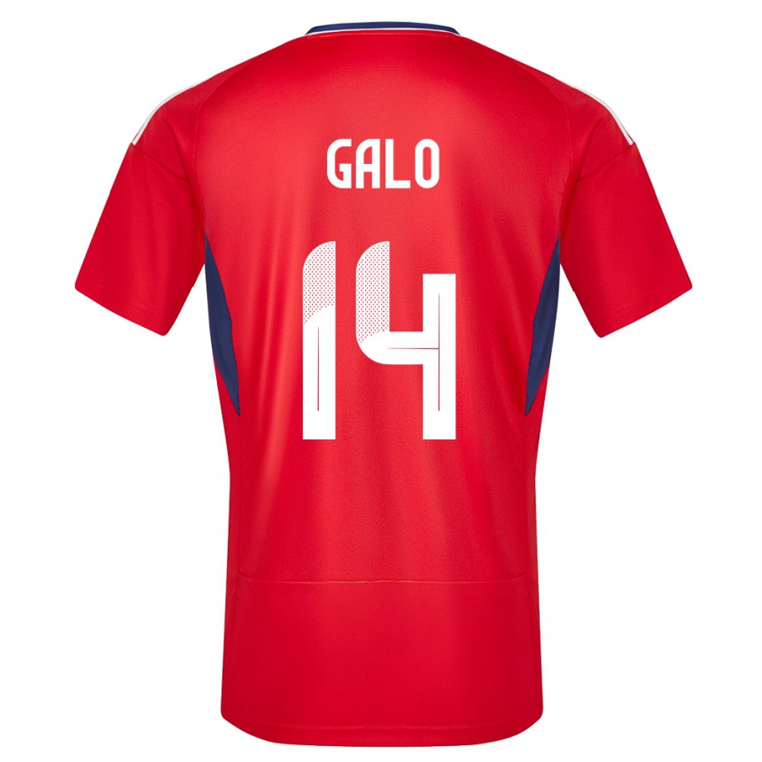 גברים כדורגל קוסטה ריקה Orlando Galo #14 אָדוֹם ג'רזי ביתית 24-26