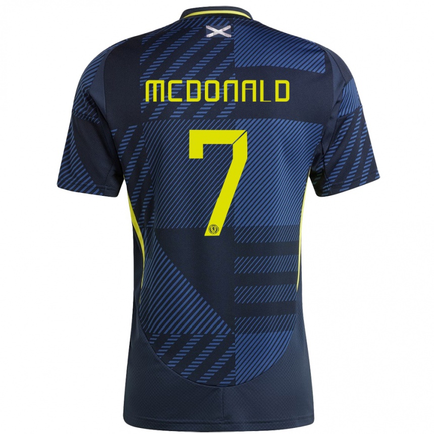 גברים כדורגל סקוטלנד Josh Mcdonald #7 כחול כהה ג'רזי ביתית 24-26