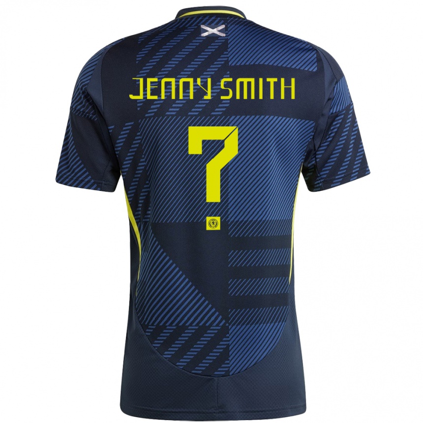 גברים כדורגל סקוטלנד Jenny Smith #0 כחול כהה ג'רזי ביתית 24-26