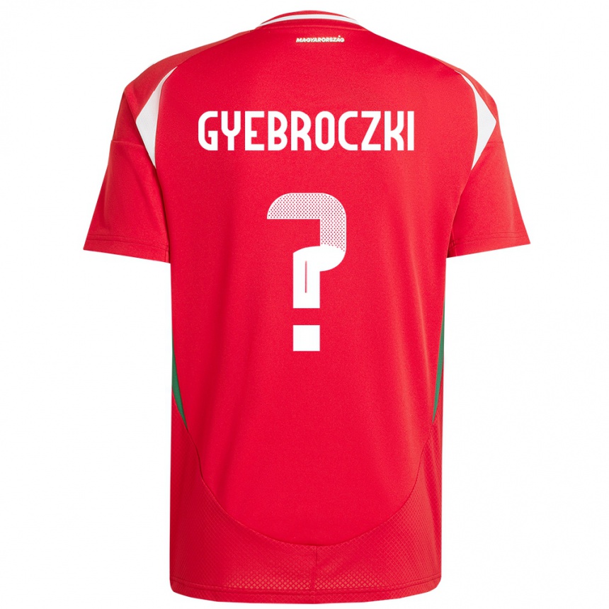 גברים כדורגל הונגריה Dávid Gyebróczki #0 אָדוֹם ג'רזי ביתית 24-26