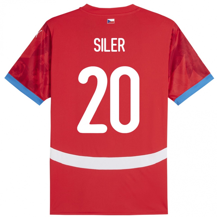 גברים כדורגל צ'כיה Radek Siler #20 אָדוֹם ג'רזי ביתית 24-26