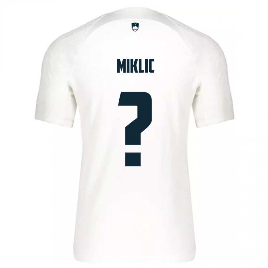 גברים כדורגל סלובניה Andraz Miklic #0 לבן ג'רזי ביתית 24-26