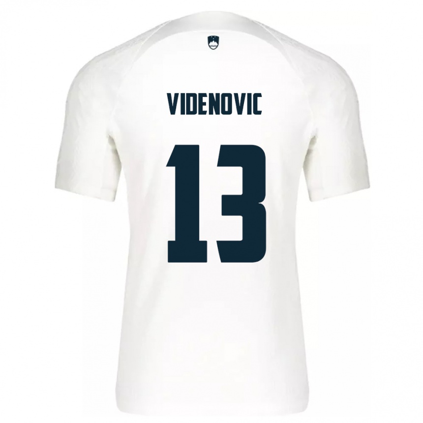 גברים כדורגל סלובניה Denis Videnovic #13 לבן ג'רזי ביתית 24-26