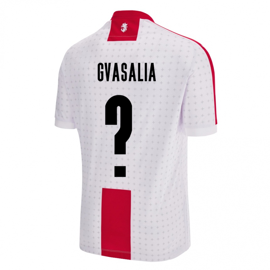 גברים כדורגל גאורגיה Giorgi Gvasalia #0 לבן ג'רזי ביתית 24-26