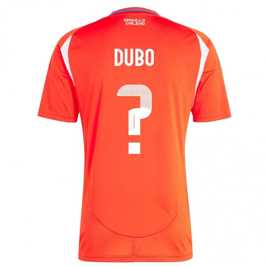 גברים כדורגל צ'ילה Alexander Dubó #0 אָדוֹם ג'רזי ביתית 24-26