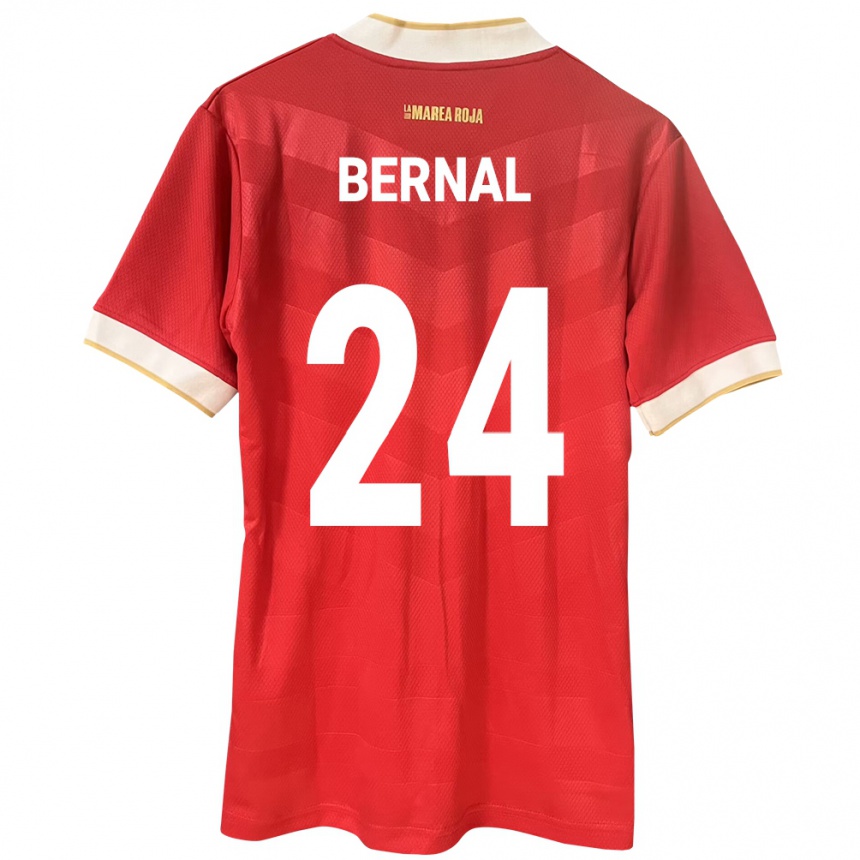 גברים כדורגל פנמה Kevin Bernal #24 אָדוֹם ג'רזי ביתית 24-26