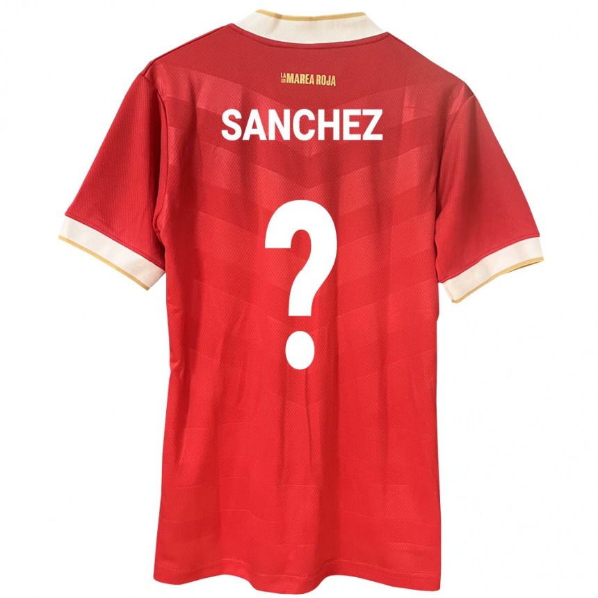גברים כדורגל פנמה Aimar Sánchez #0 אָדוֹם ג'רזי ביתית 24-26