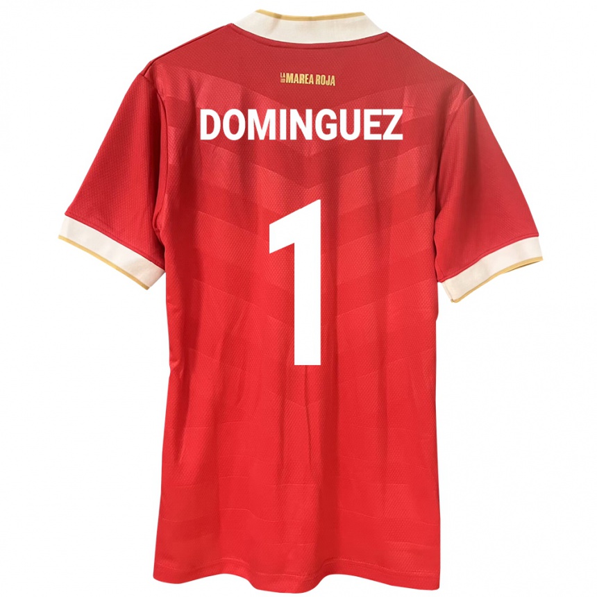 גברים כדורגל פנמה Valeska Domínguez #1 אָדוֹם ג'רזי ביתית 24-26