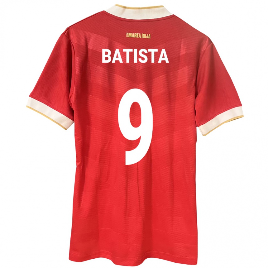 גברים כדורגל פנמה Yanixa Batista #9 אָדוֹם ג'רזי ביתית 24-26