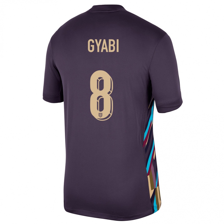 גברים כדורגל אנגליה Darko Gyabi #8 צימוק כהה הרחק ג'רזי 24-26