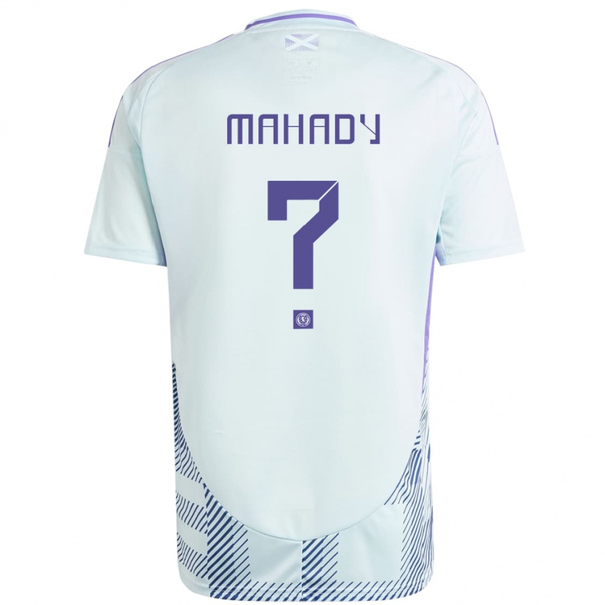 גברים כדורגל סקוטלנד Rory Mahady #0 כחול מנטה בהיר הרחק ג'רזי 24-26
