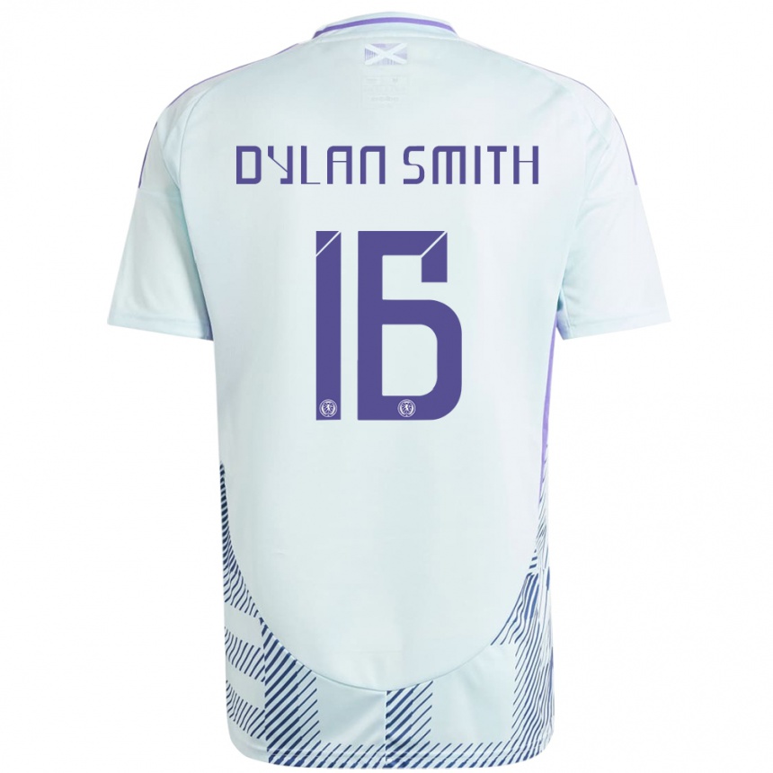 גברים כדורגל סקוטלנד Dylan Smith #16 כחול מנטה בהיר הרחק ג'רזי 24-26