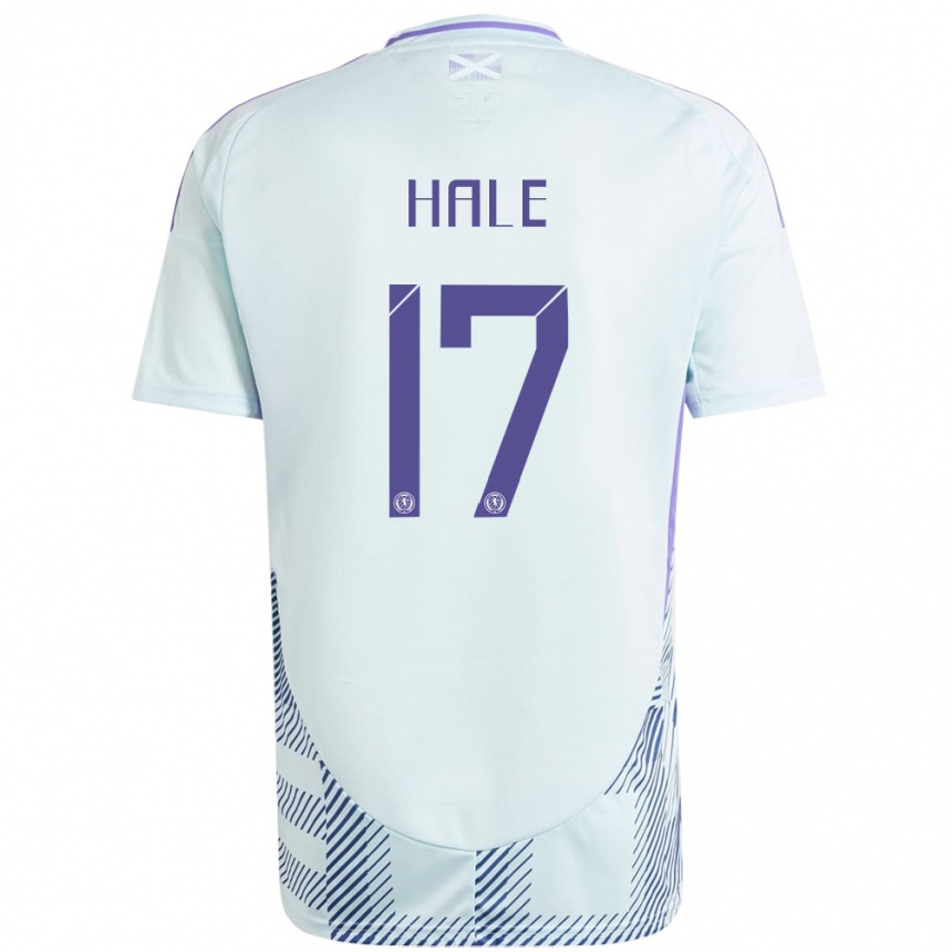 גברים כדורגל סקוטלנד Finlay Hale #17 כחול מנטה בהיר הרחק ג'רזי 24-26
