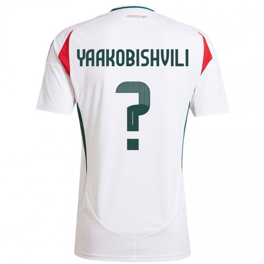 גברים כדורגל הונגריה Antal Yaakobishvili #0 לבן הרחק ג'רזי 24-26