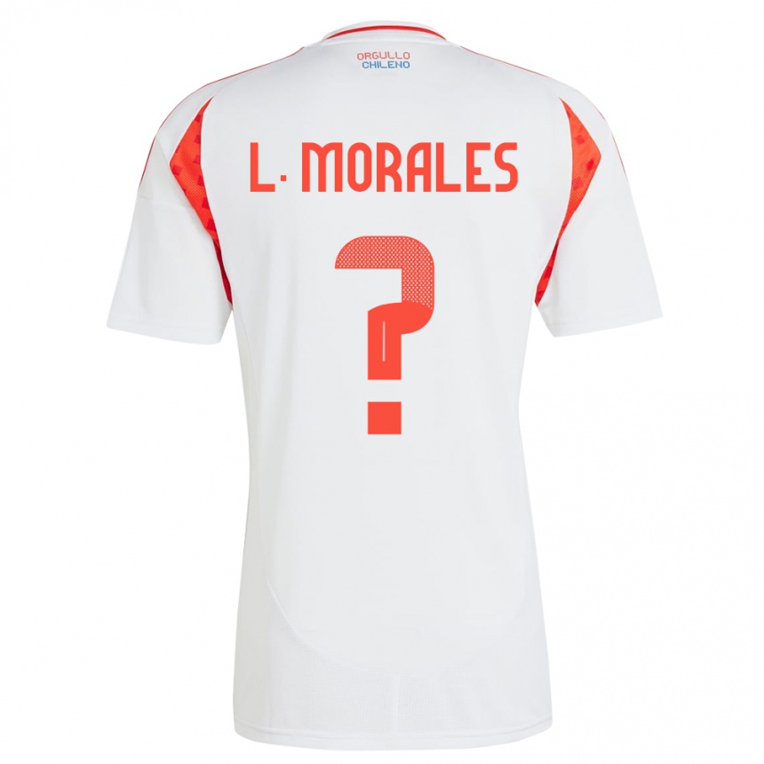 גברים כדורגל צ'ילה Lauryn Morales #0 לבן הרחק ג'רזי 24-26