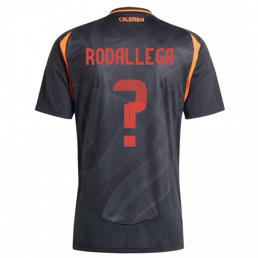גברים כדורגל קולומביה Johan Rodallega #0 שָׁחוֹר הרחק ג'רזי 24-26