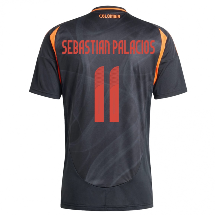 גברים כדורגל קולומביה Juan Sebastián Palacios #11 שָׁחוֹר הרחק ג'רזי 24-26