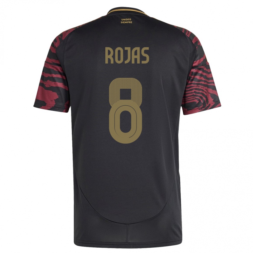 גברים כדורגל פרו Álvaro Rojas #8 שָׁחוֹר הרחק ג'רזי 24-26