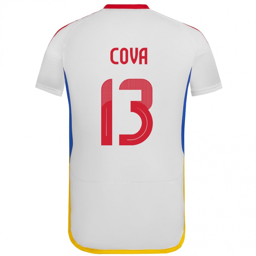 גברים כדורגל ונצואלה Alejandro Cova #13 לבן הרחק ג'רזי 24-26