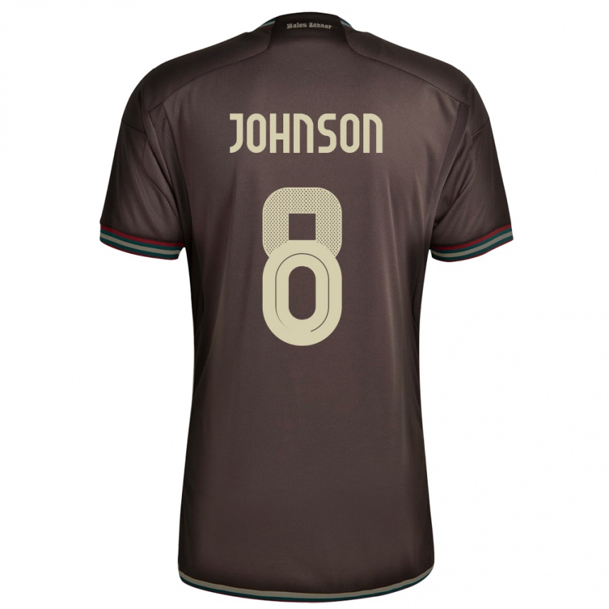 גברים כדורגל ג'מייקה Daniel Johnson #8 חום לילה הרחק ג'רזי 24-26