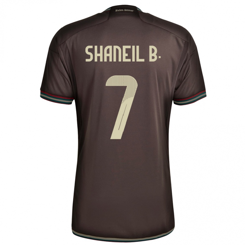 גברים כדורגל ג'מייקה Shaneil Buckley #7 חום לילה הרחק ג'רזי 24-26