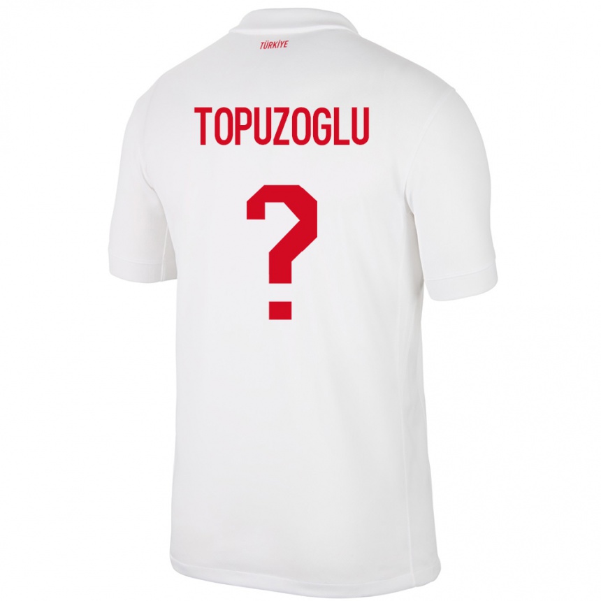 נשים כדורגל טורקיה Berna Topuzoğlu #0 לבן ג'רזי ביתית 24-26
