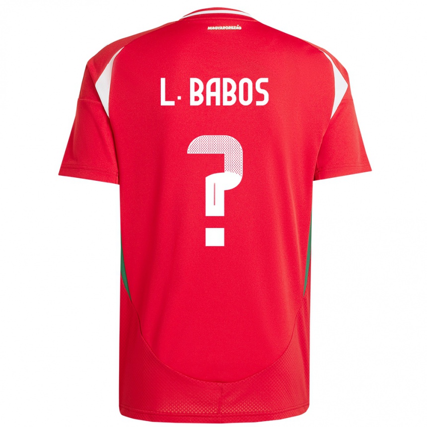 נשים כדורגל הונגריה Levente Babós #0 אָדוֹם ג'רזי ביתית 24-26