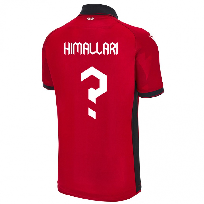 נשים כדורגל אלבניה Elson Himallari #0 אָדוֹם ג'רזי ביתית 24-26