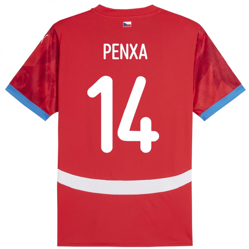 נשים כדורגל צ'כיה Ondrej Penxa #14 אָדוֹם ג'רזי ביתית 24-26