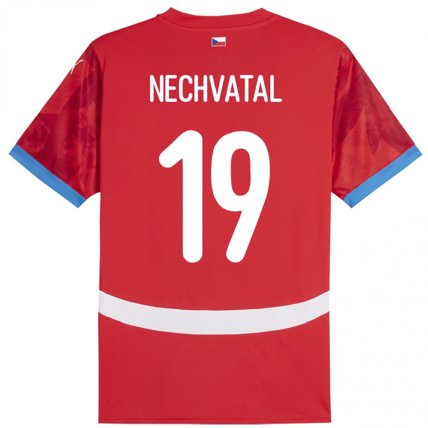נשים כדורגל צ'כיה Matyas Nechvatal #19 אָדוֹם ג'רזי ביתית 24-26