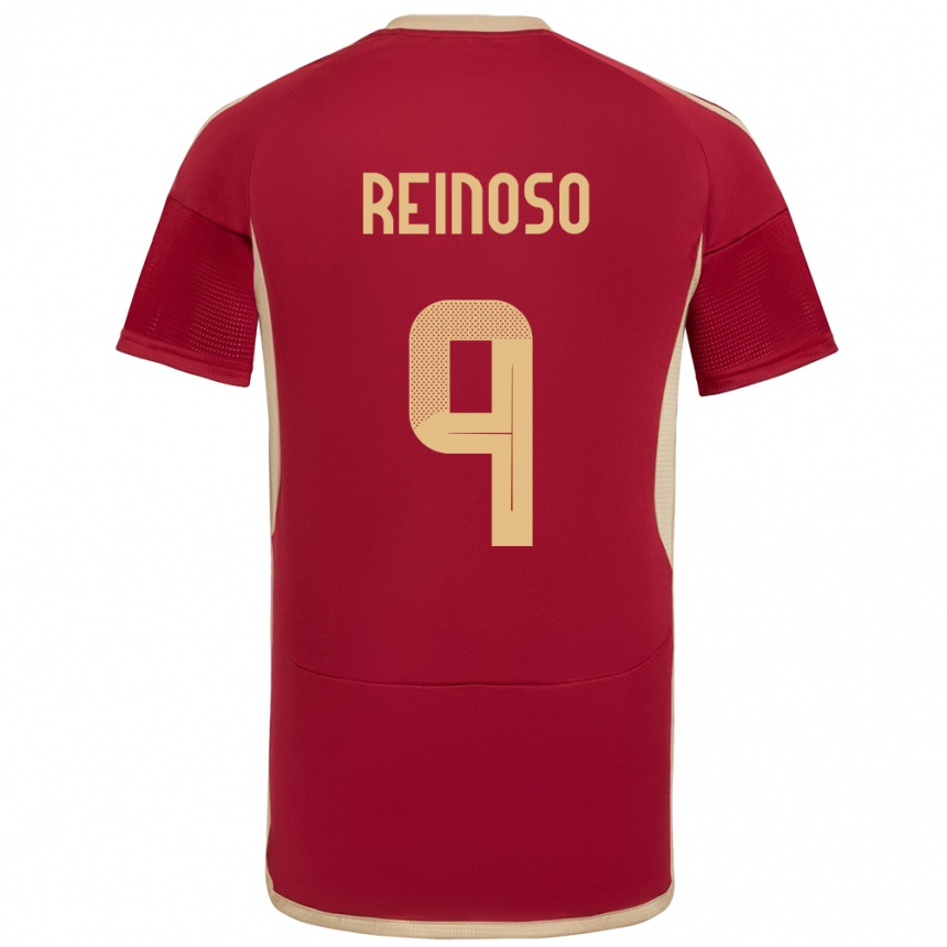 נשים כדורגל ונצואלה Lucciano Reinoso #9 בורדו ג'רזי ביתית 24-26